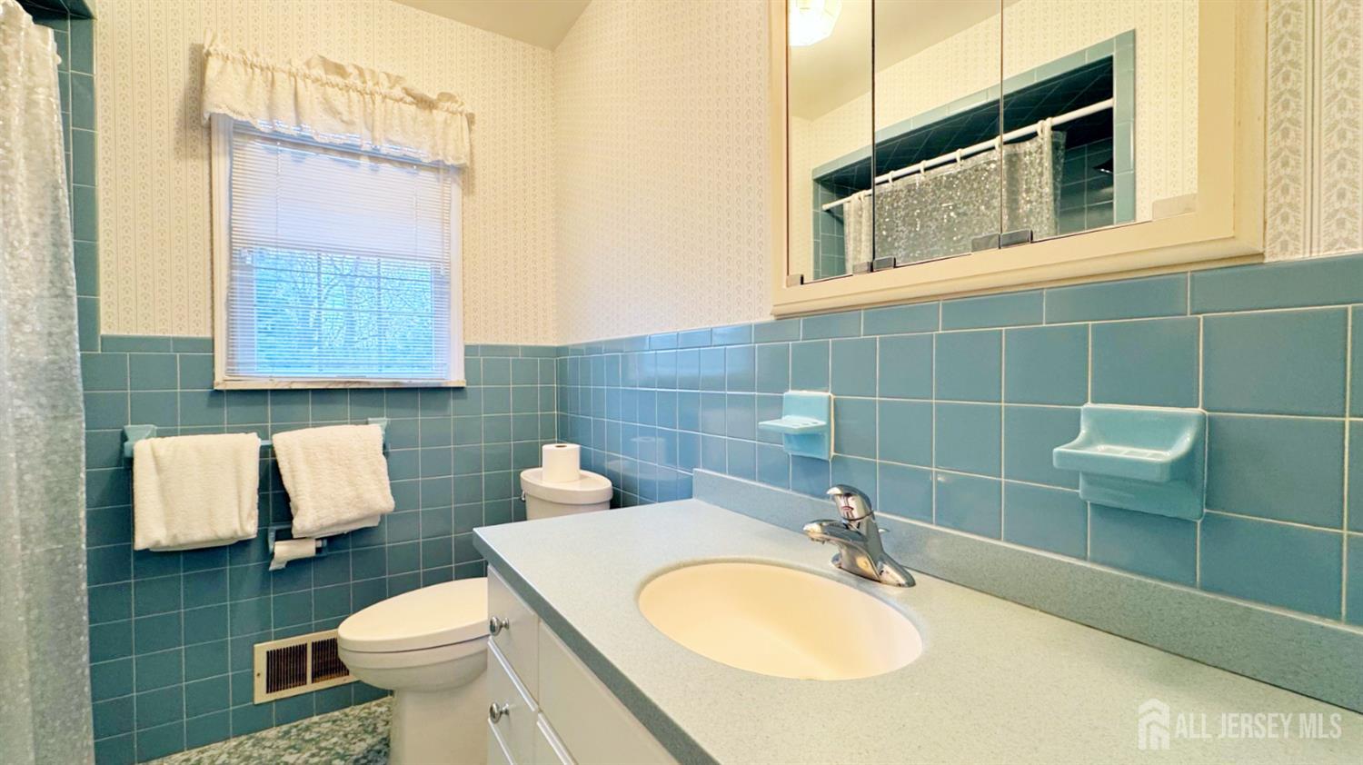 26 Lucille Court Edison, NJ 08820 - Photo 15 of 22 a bathroom with a sink toilet a mirror and shower