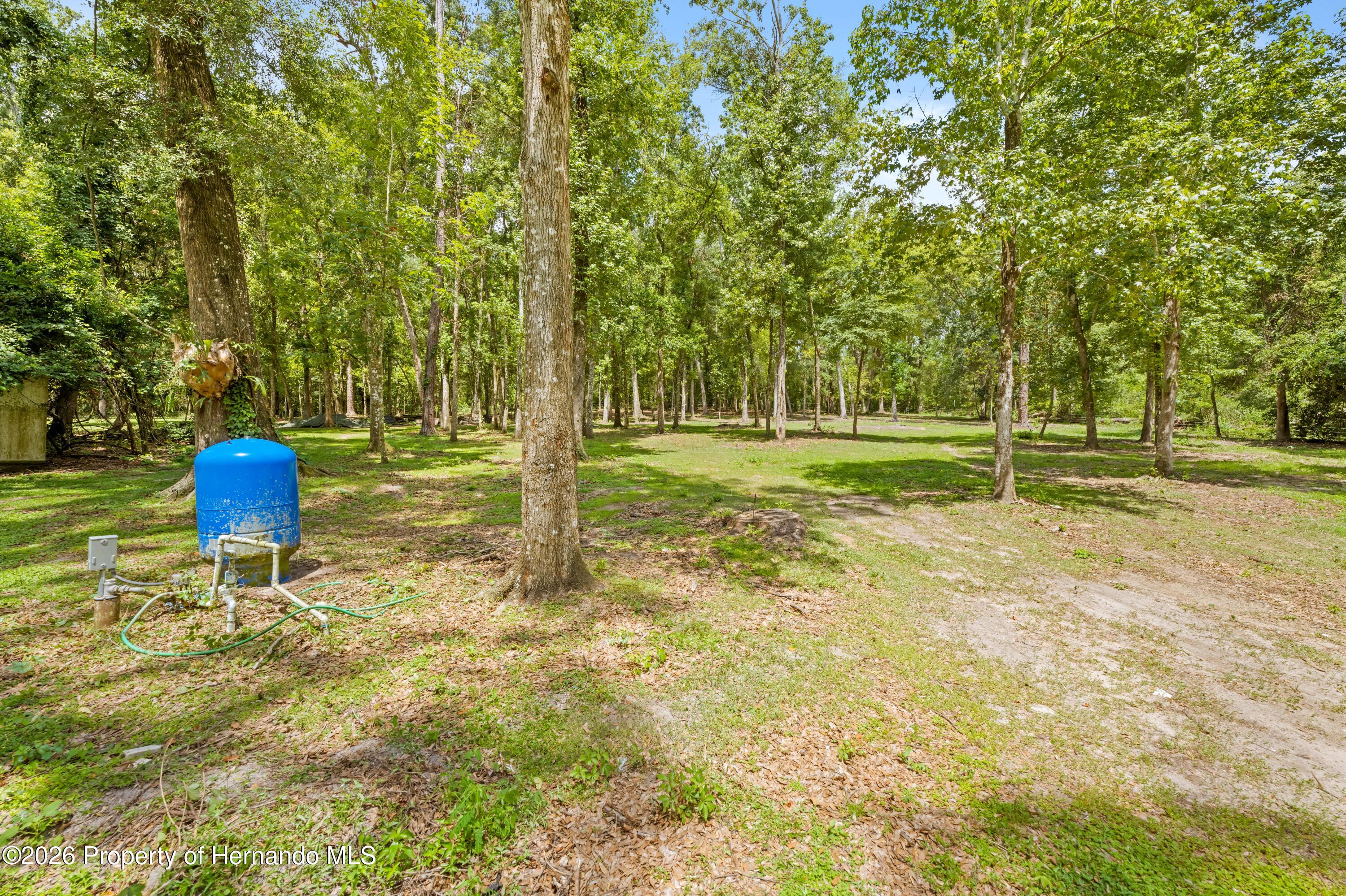 3311 Baseball Pond Road Brooksville, FL 34602 - Photo 10 of 18 a backyard of a house with table and chairs