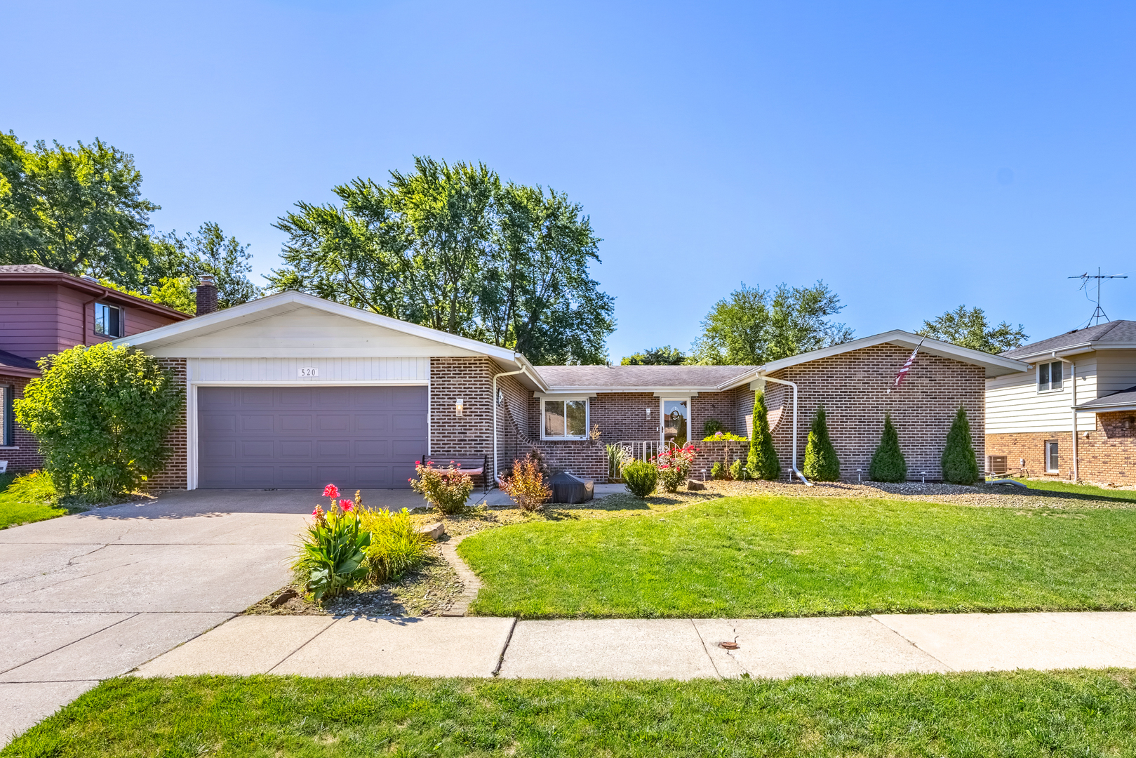 520 Chestnut Lane Beecher, IL 60401 - Photo 5 of 27 a front view of house with yard and green space