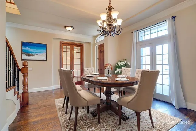a view of empty room with fan