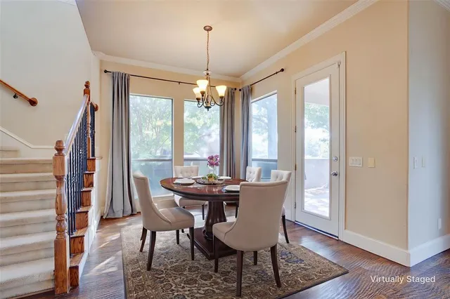 a view of livingroom with hardwood floor and window