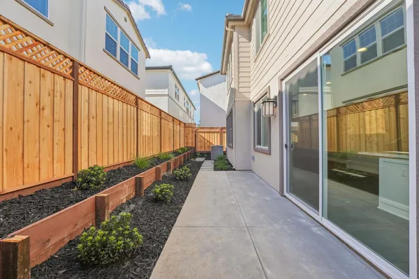 a view of a pathway of a building