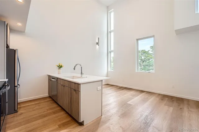 an empty room with window