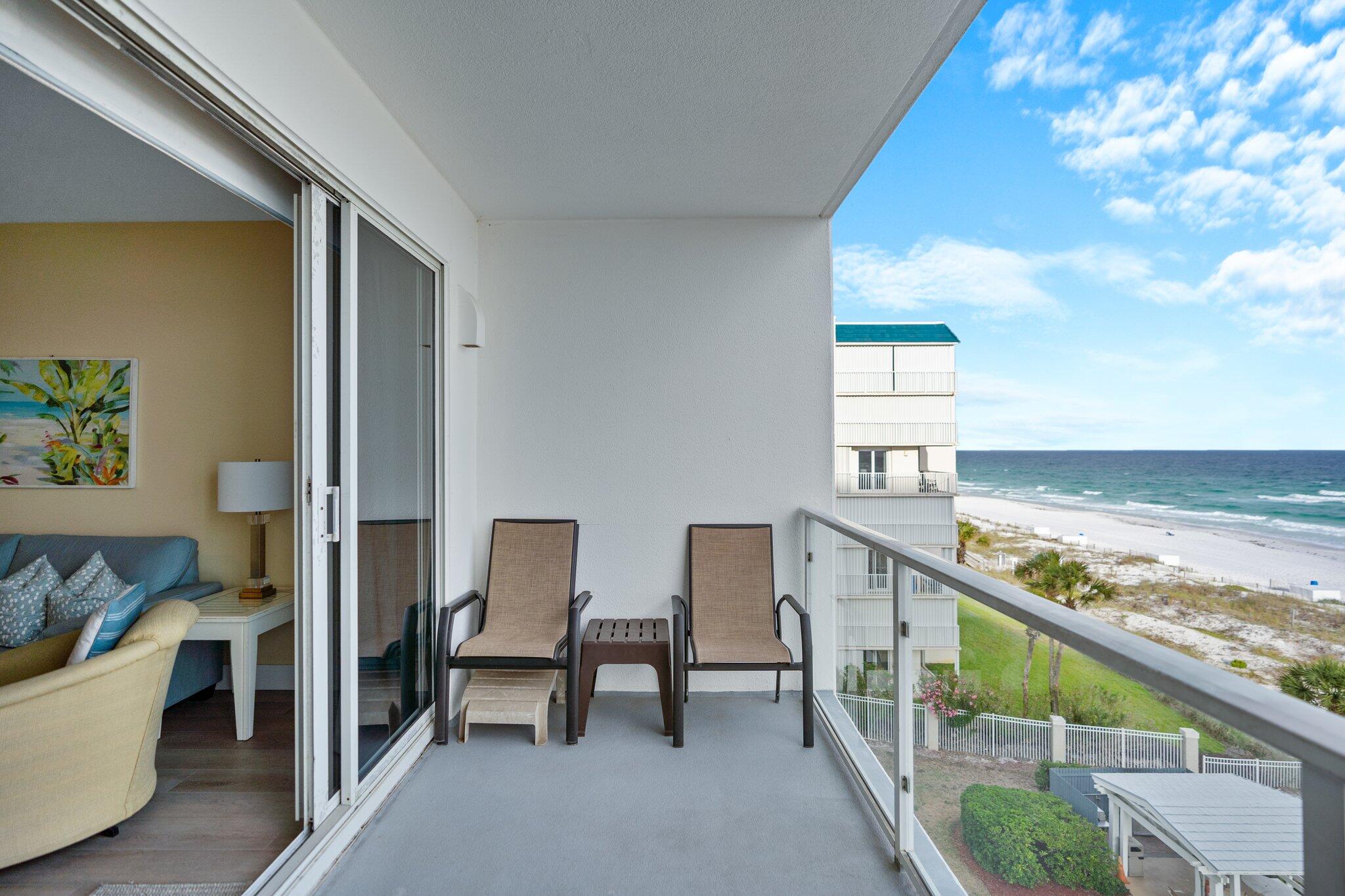 1080 Highway 98, Unit 403 Destin, FL 32541 - Photo 13 of 65 Balcony with Glass Railing