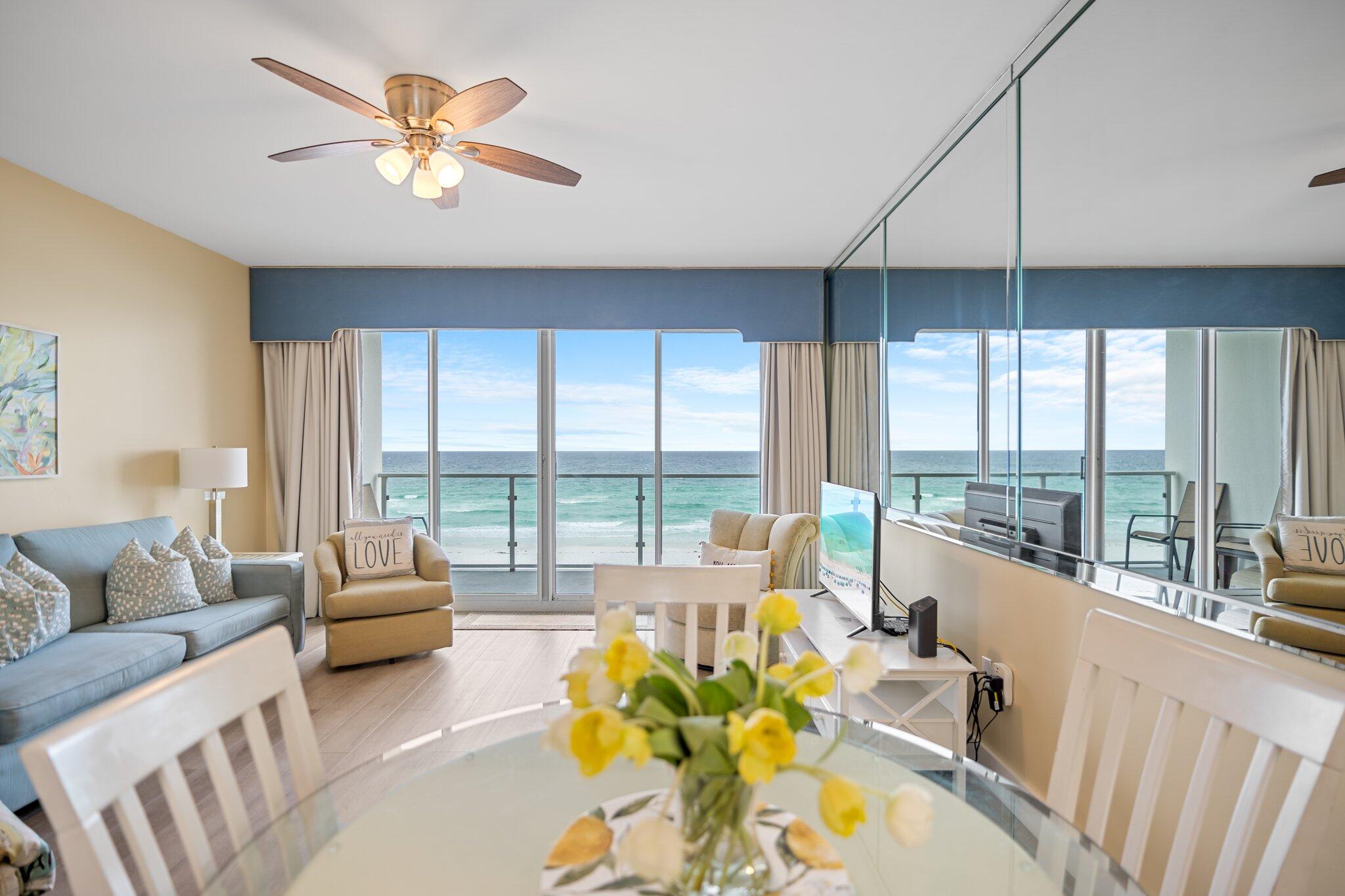 1080 Highway 98, Unit 403 Destin, FL 32541 - Photo 20 of 65 a living room with furniture and a large window
