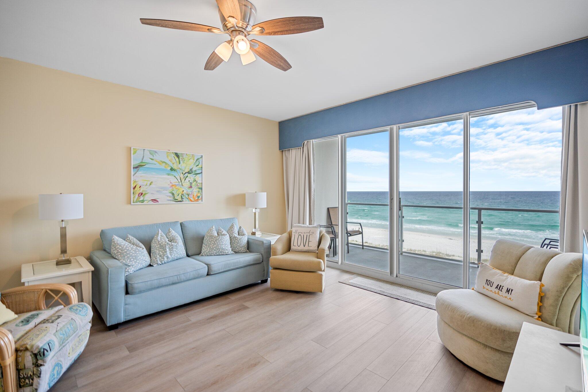 1080 Highway 98, Unit 403 Destin, FL 32541 - Photo 8 of 65 a living room with furniture and a large window