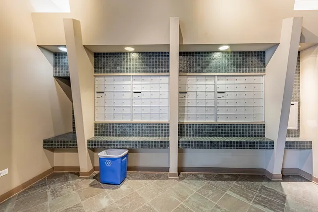 a view of a car garage