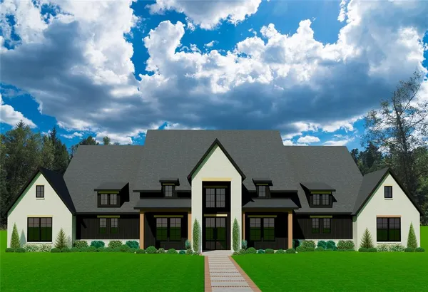 a view of house with yard