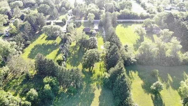 a view of a lake in a forest