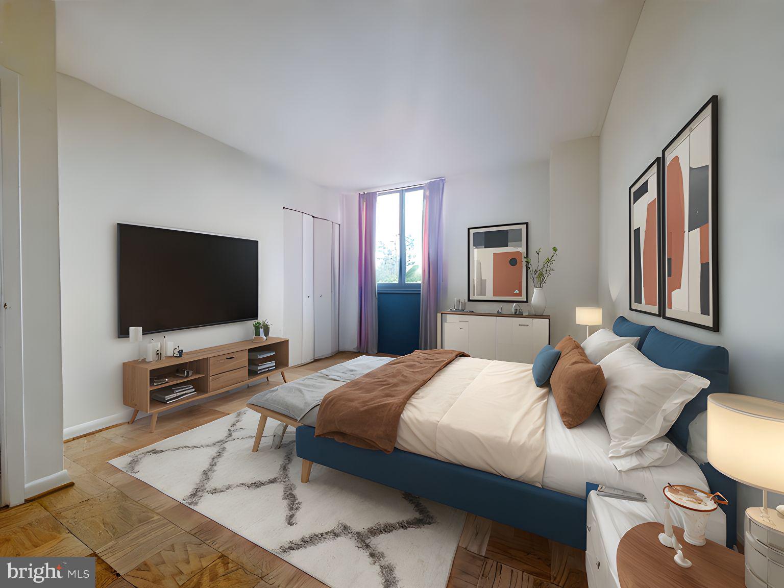 4242 East-West Highway, Unit 618 Chevy Chase, MD 20815 - Photo 11 of 17 Virtually staged bedroom 2.