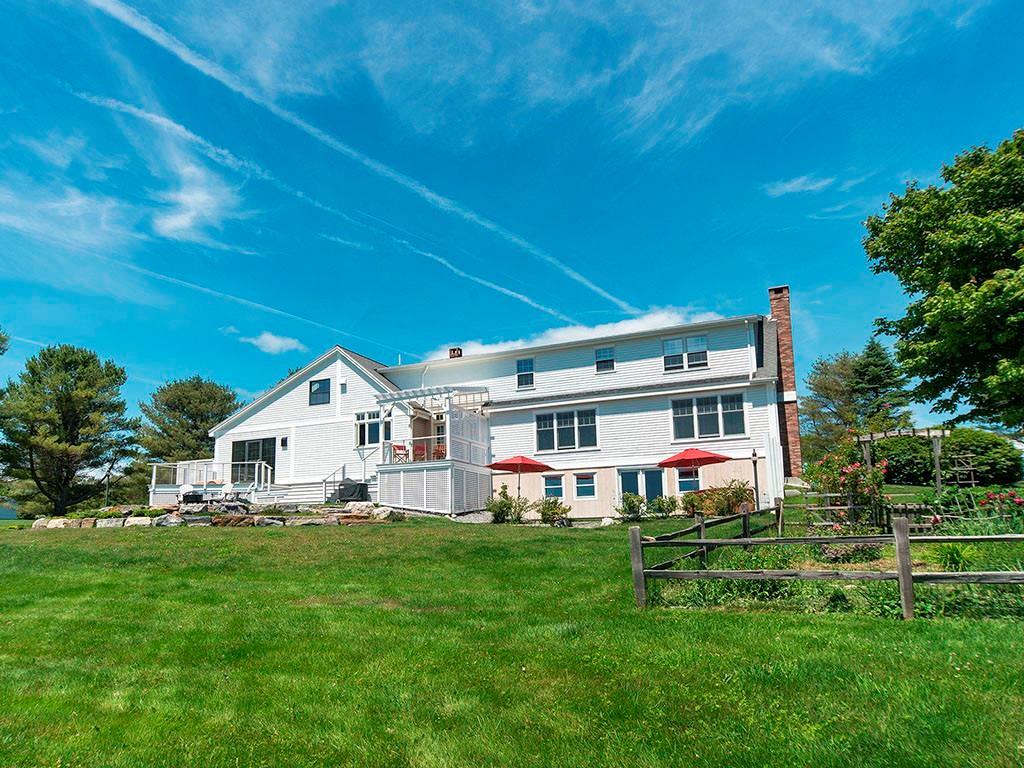 40 Morse Shore Road Harpswell, ME 04079 - Photo 19 of 35 Exterior rear view showing decks,...