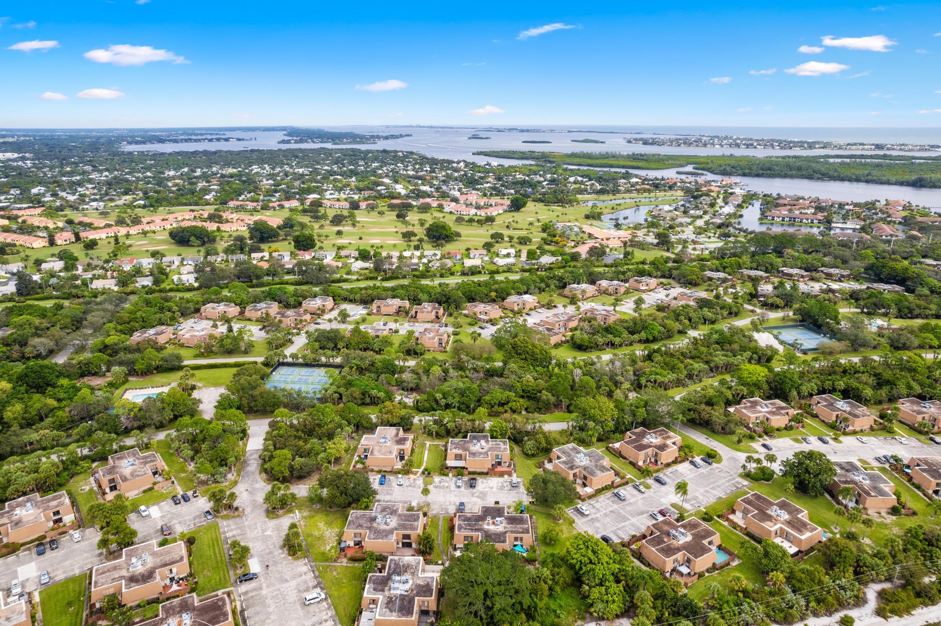 5874 Southeast Riverboat Drive, Unit 330 Stuart, FL 34997 - Photo 39 of 40 an aerial view of a city