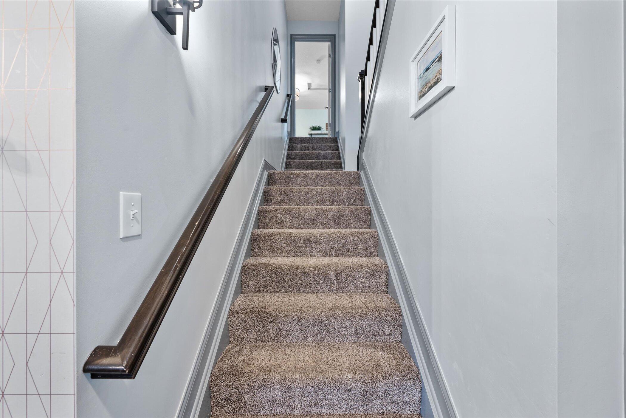 706 Bigham Ridge Boulevard Westerville, OH 43081 - Photo 25 of 62 Stairs lead to 5th bedroom/bonus room!
