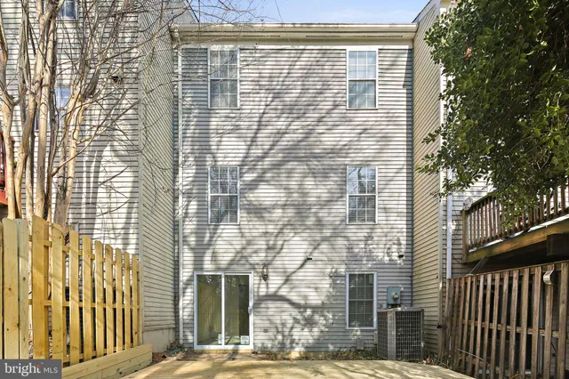 a view of a brick building