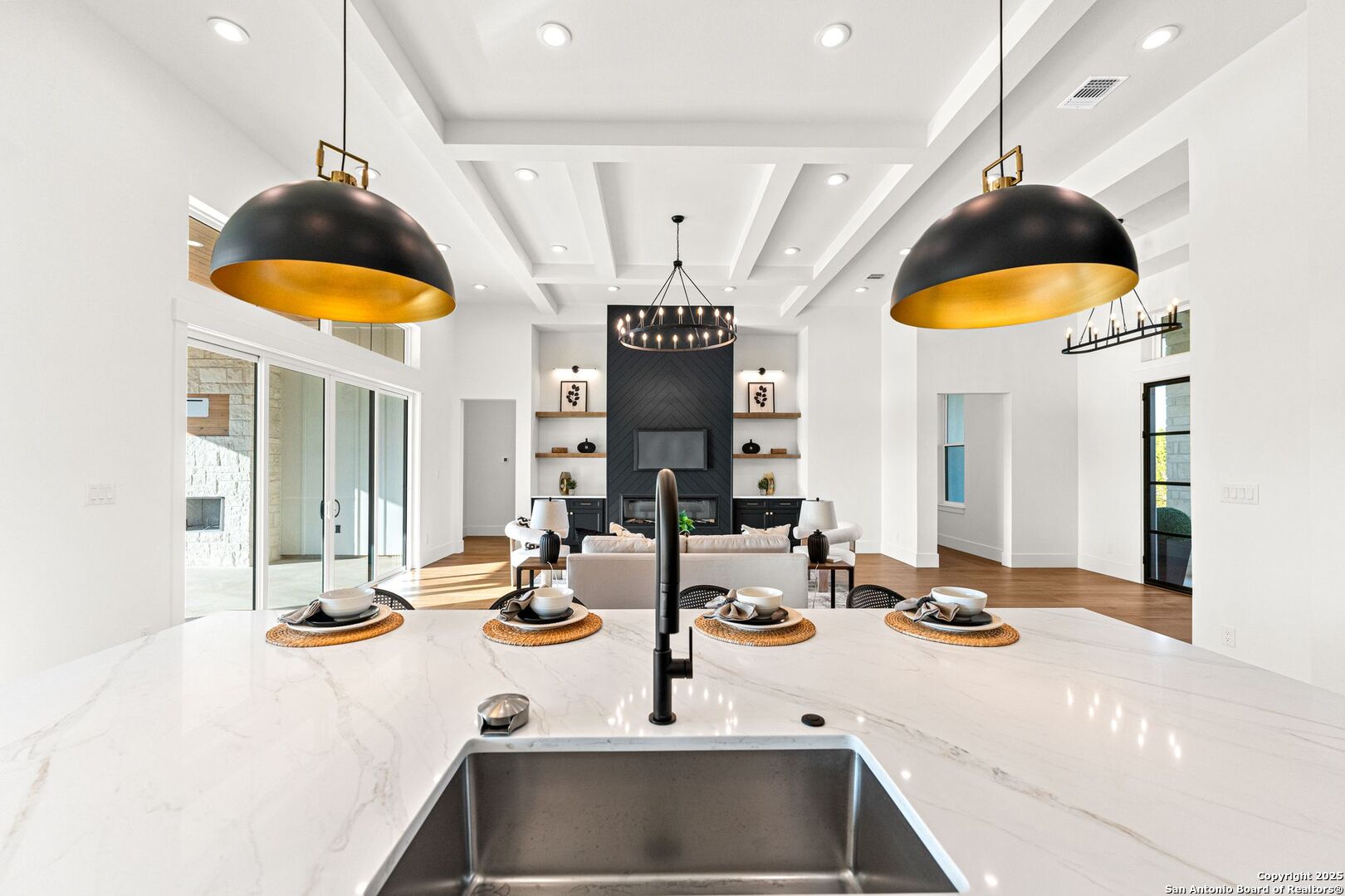 1202 Cielo Rio Drive Pipe Creek, TX 78063 - Photo 14 of 54 a kitchen with a sink and a table