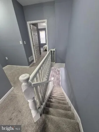 view of a hallway with entryway