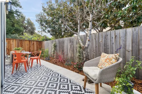 a outdoor view with a sitting space