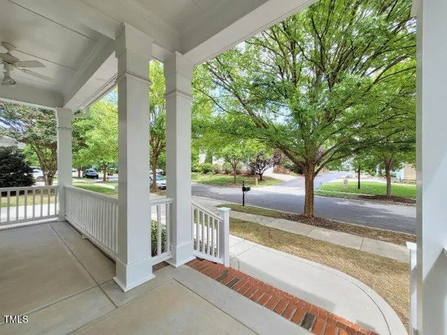 a view of a house with a porch