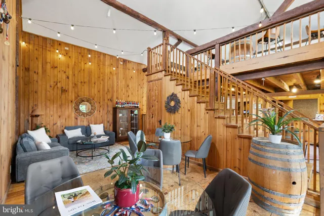 a outdoor space with furniture