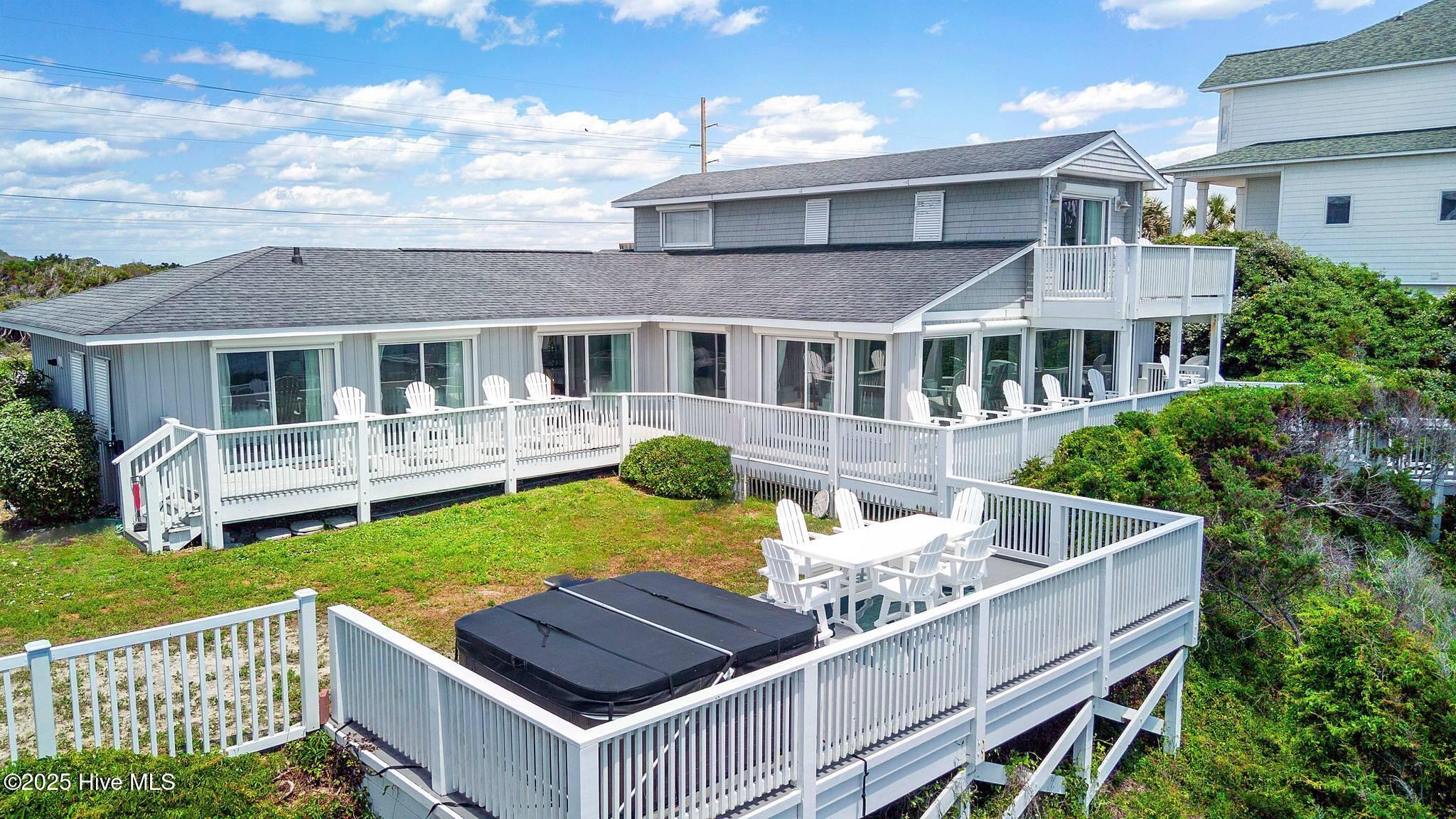 1829 Salter Path Road Indian Beach, NC 28512 - Photo 1 of 27 Rear (Ocean Side) Elevation