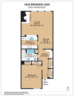 $949,000 | 1818 Broadway, Unit 206, San Francisco, CA 94109