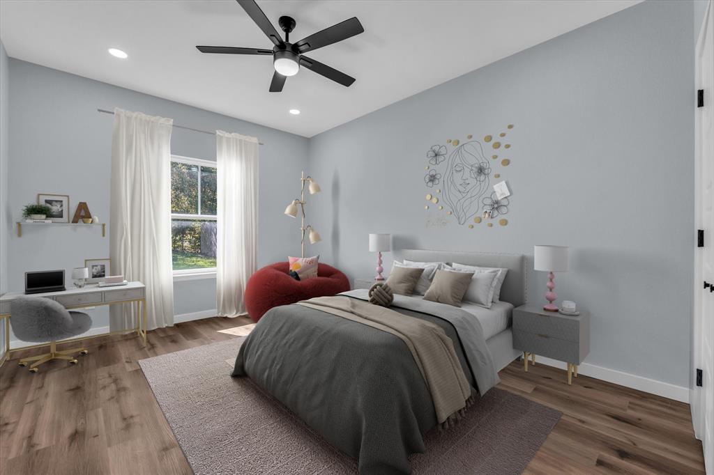 308 Crye Circle Robinson, TX 76706 - Photo 25 of 37 a bedroom with two beds and a window