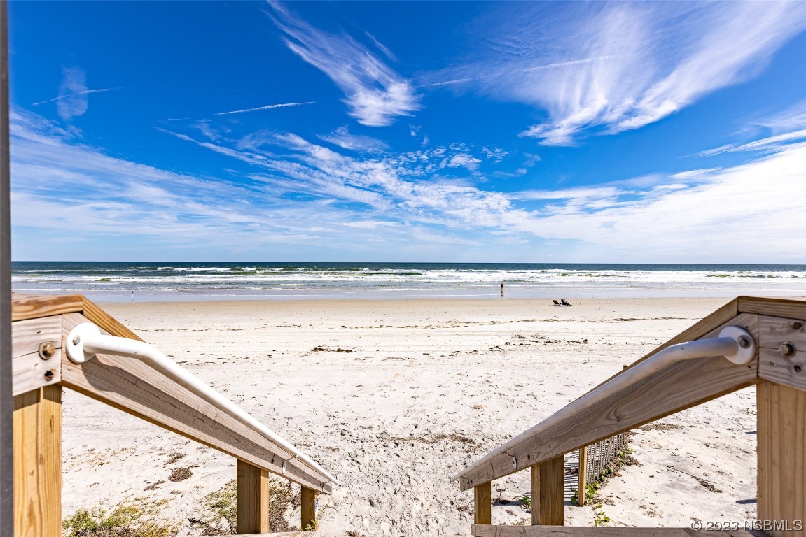 a view of an ocean beach