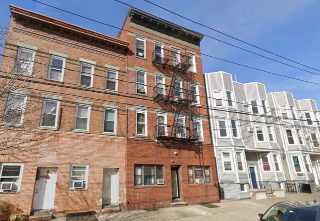 a front view of a building