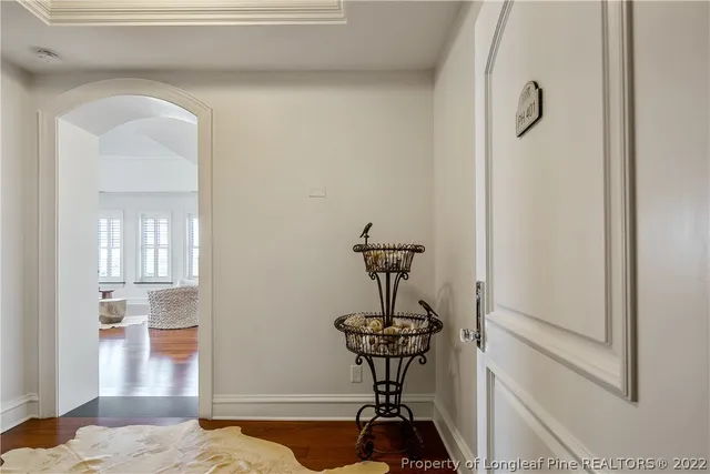 a view of a room with a bath tub