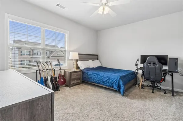 a view of a garden from a window