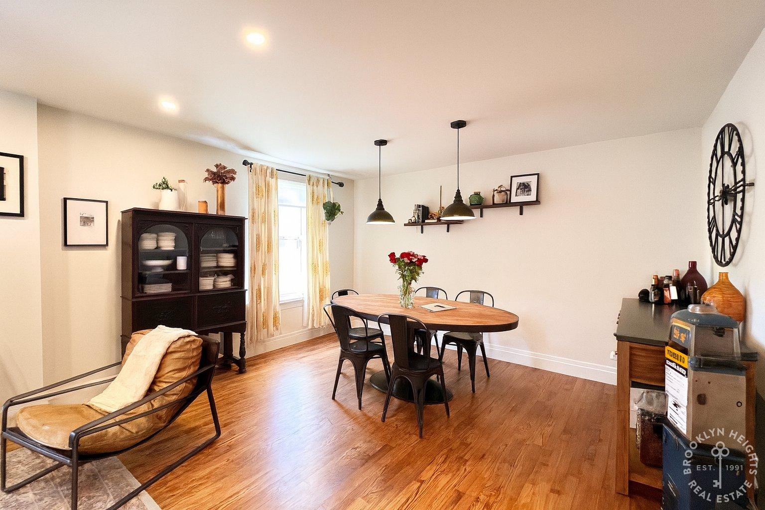 111 Hicks Street, Unit 5BC Brooklyn, NY 11201 - Photo 2 of 18 a view of a dining room with furniture and wooden floor