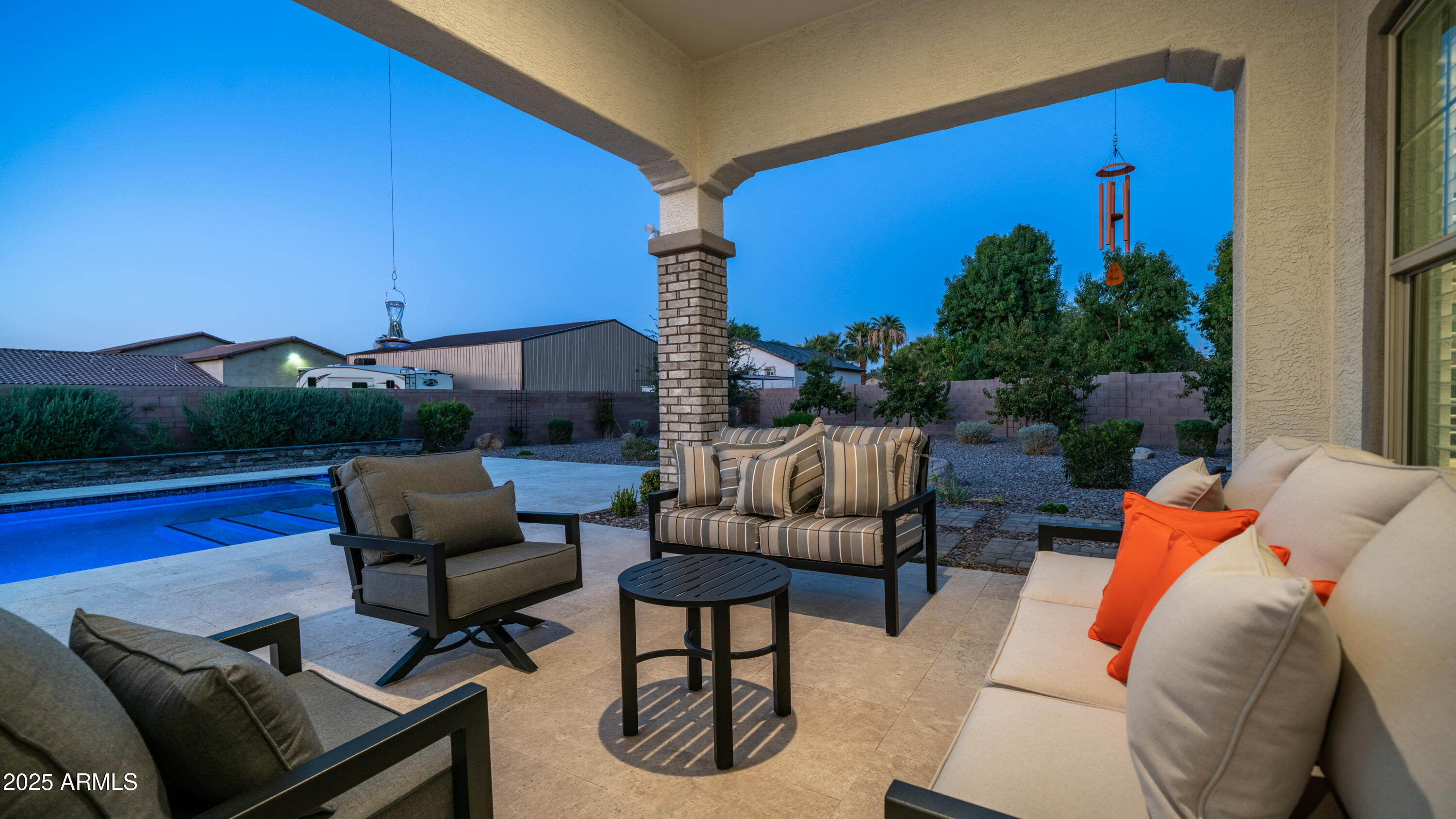 2086 East Trigger Way Gilbert, AZ 85297 - Photo 29 of 69 a outdoor living space with furniture and city view
