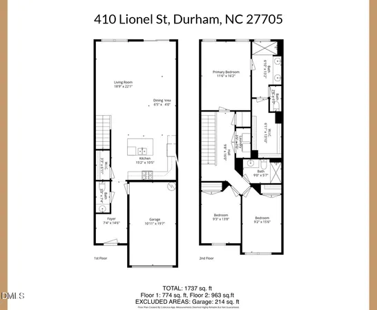 $425,000 | 410 Lionel Street, Durham, NC 27705