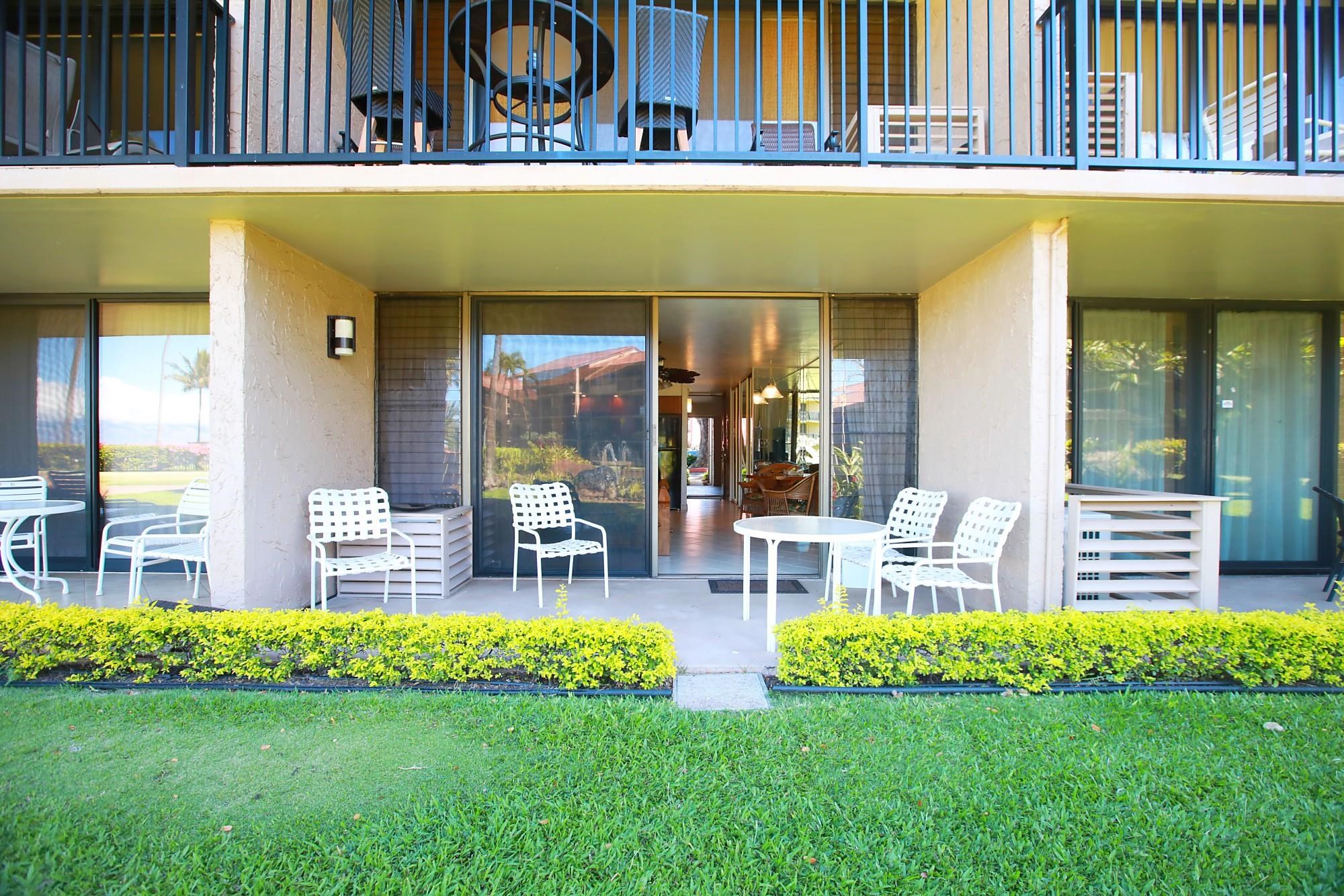 3543 Lower Honoapiilani Road, Unit C107 Lahaina, HI 96761 - Photo 15 of 49 a front view of building with outdoor seating