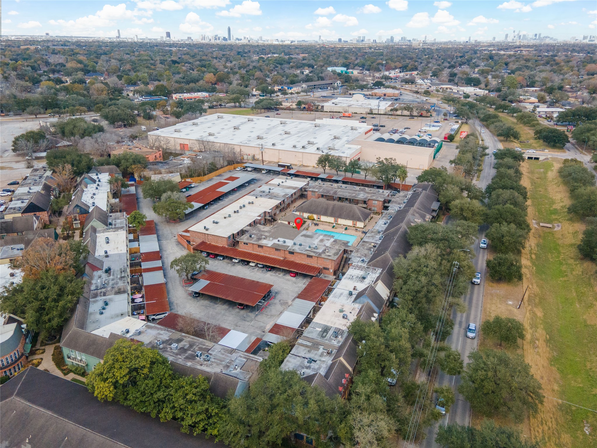 11540 Chimney Rock Road, Unit 117 Houston, TX 77035 - Photo 37 of 38 an aerial view of a city