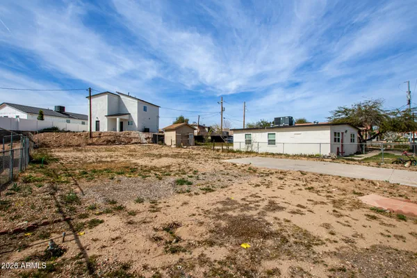 a big room with large trees