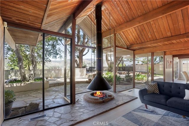 a living room filled with furniture