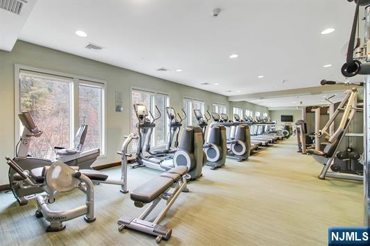 55 Eton Row Weehawken, NJ 07086 - Photo 16 of 28 a view of a room with gym equipment