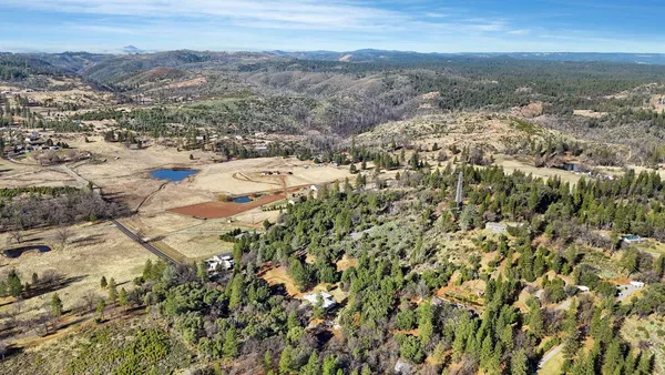 a view of city and mountain