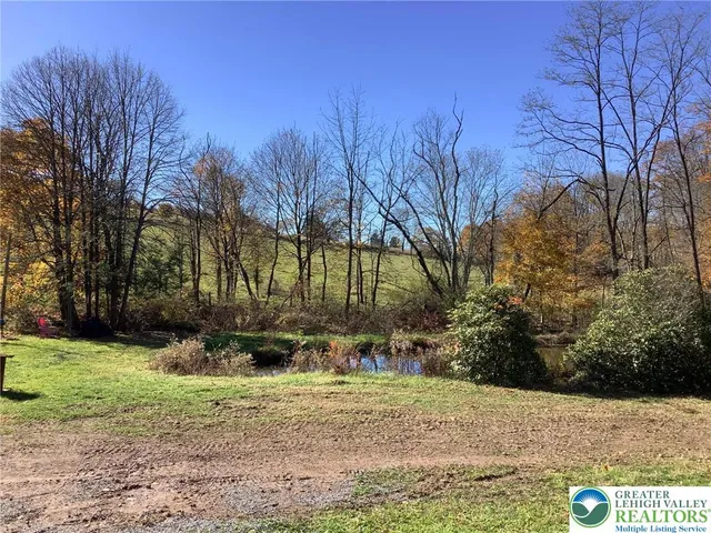 a view of backyard with green space
