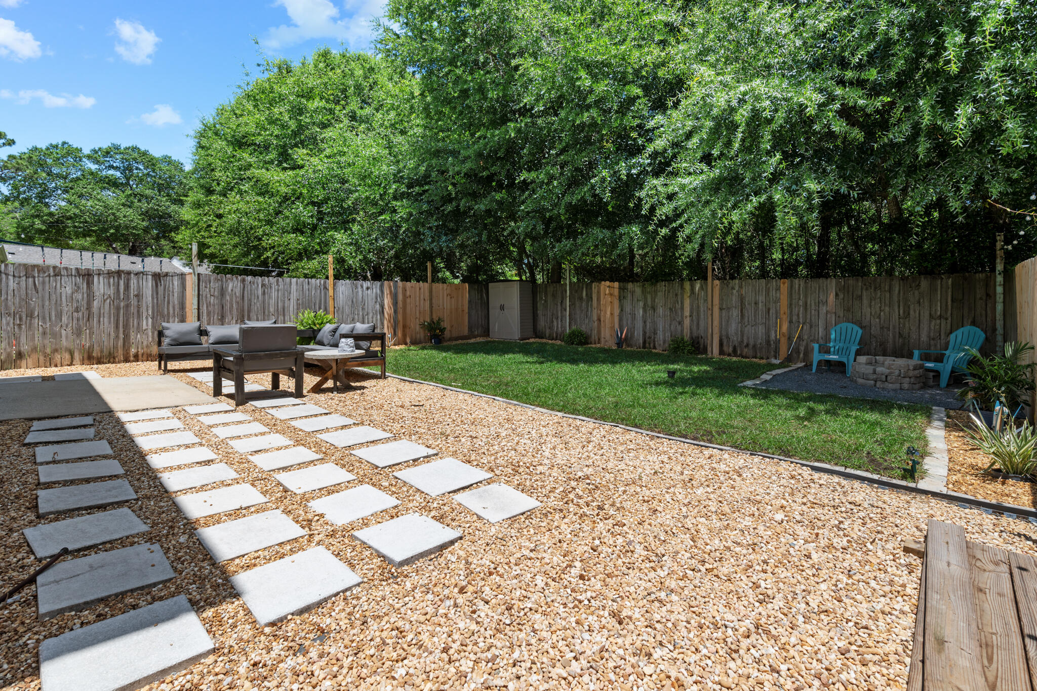 104 Lear Court Crestview, FL 32539 - Photo 23 of 27 a view of backyard with a patio