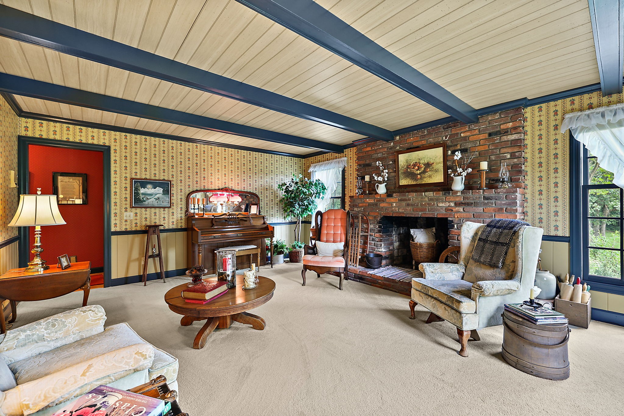 7797 Murfreesboro Road Lebanon, TN 37090 - Photo 35 of 57 a living room with furniture and a fireplace