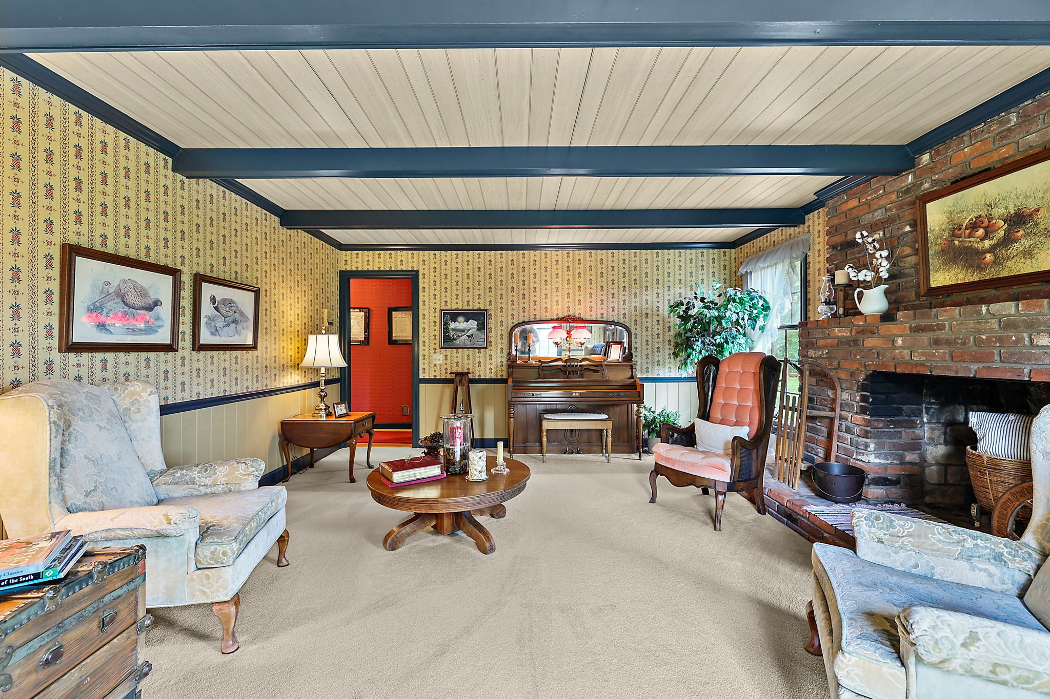 7797 Murfreesboro Road Lebanon, TN 37090 - Photo 36 of 57 a living room with furniture and a fireplace