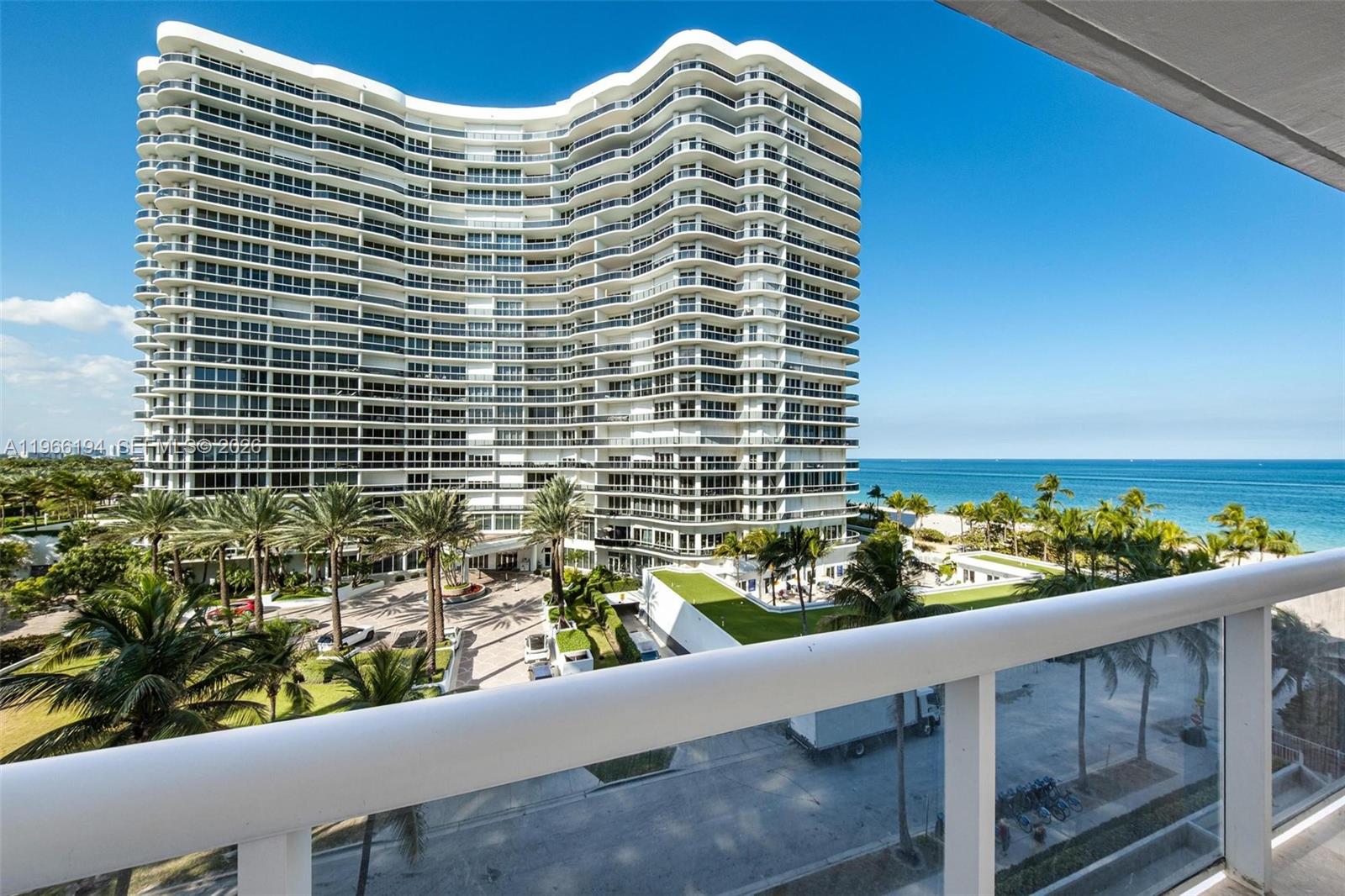 9595 Collins Avenue, Unit N6J Surfside, FL 33154 - Photo 34 of 37 a view of a building from a balcony