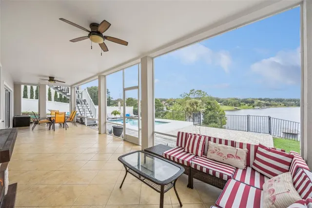 a room with furniture and window