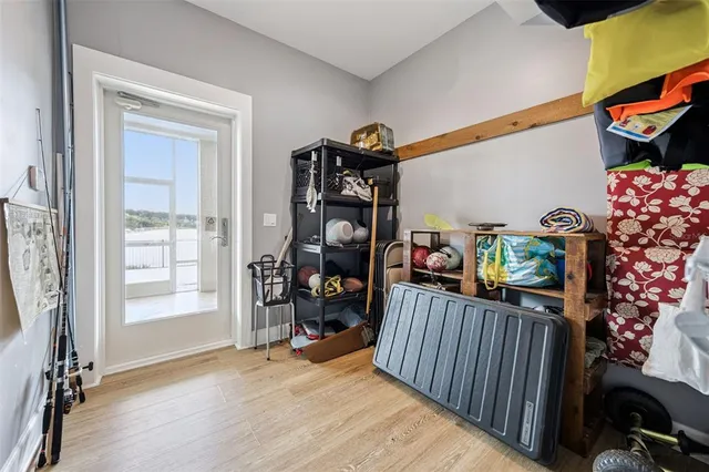 a view of a patio with a yard