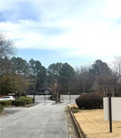 a view of a street with houses