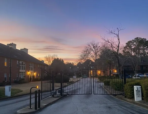 a view of a town with small houses