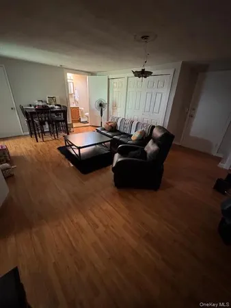 a living room with furniture window and wooden floor
