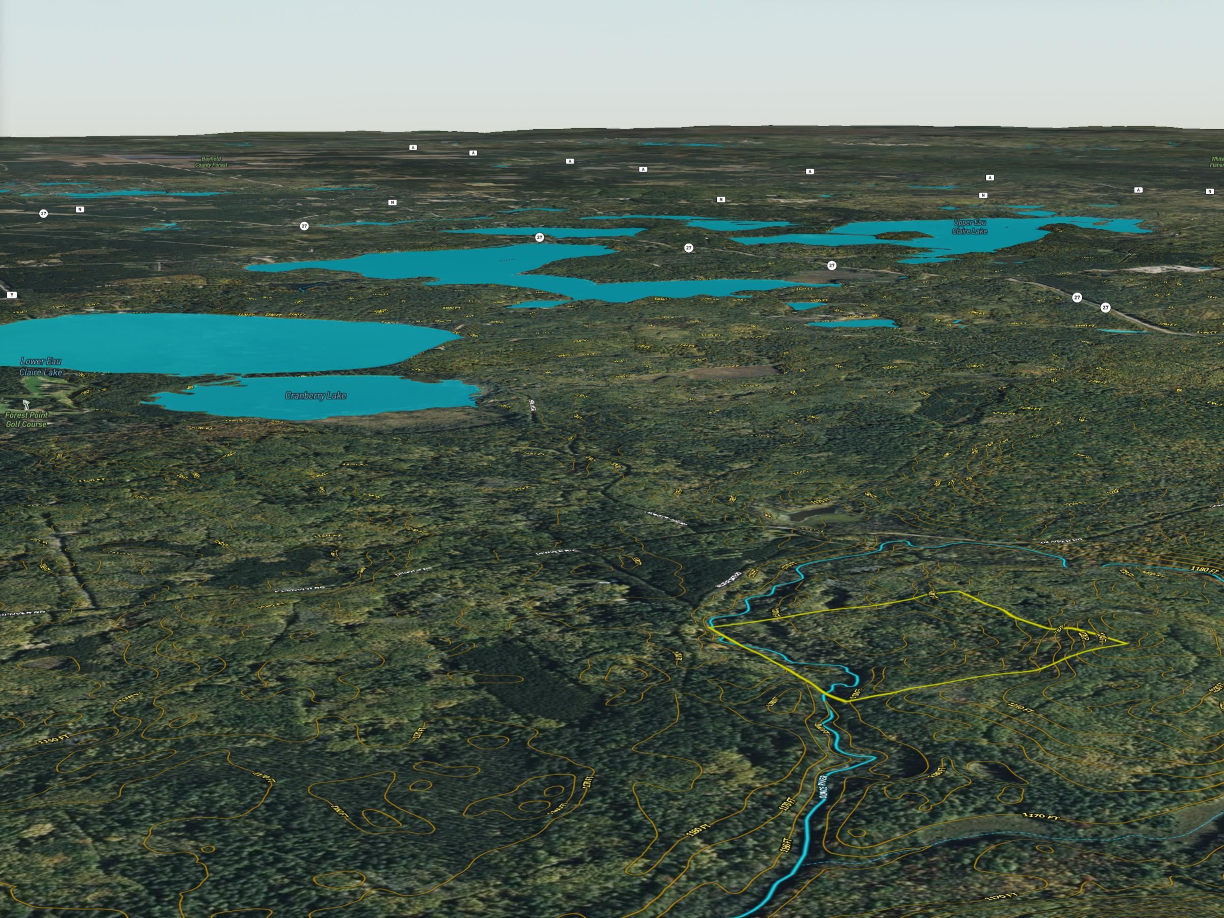 40-acres Near Wilbur Smith Road Gordon, WI 54838 - Photo 4 of 4 Drone / aerial view of a pool area